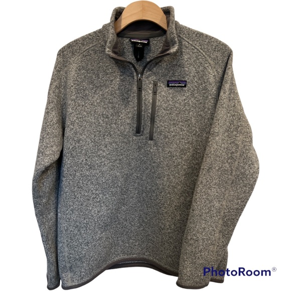 Men’s Patagonia Better Sweater 1/4 zip pullover stonewash gray  Medium M - Picture 1 of 4